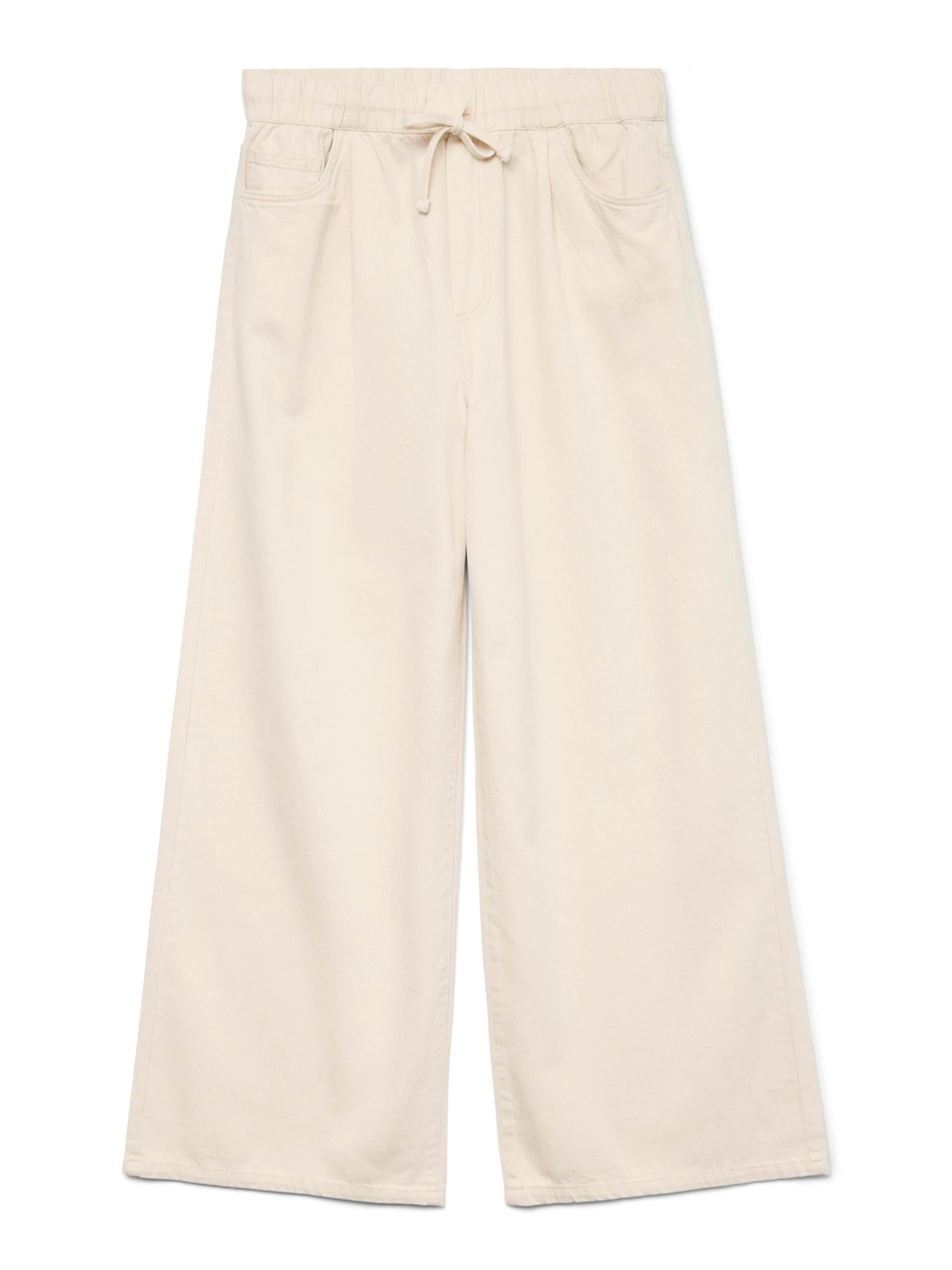 VERO MODA Wide Leg Jeans 'VMValeria' i beige: forside