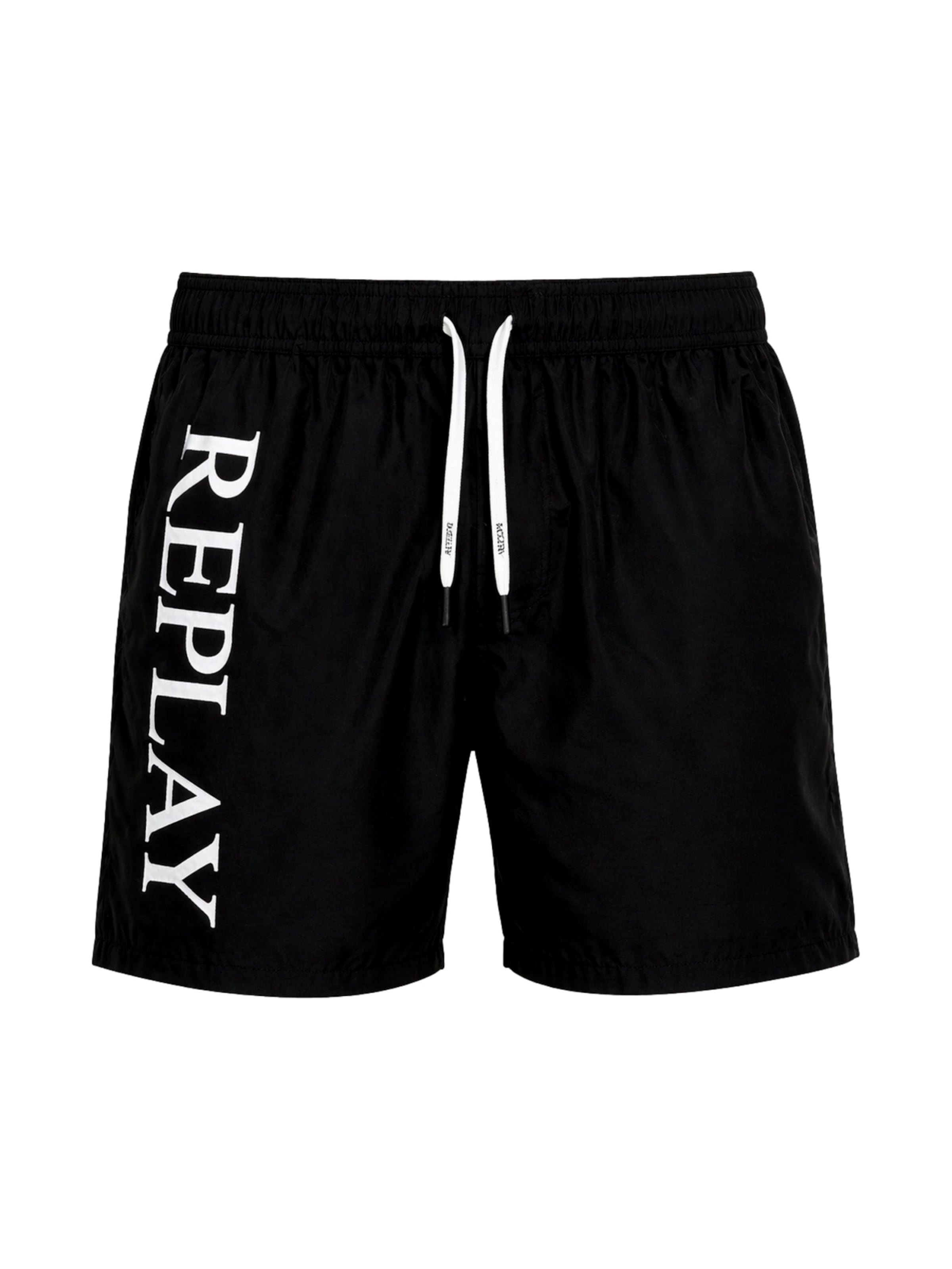REPLAY Badshorts i svart: framsida