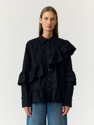 YAS Bluse 'YASWillu' i sort: forside