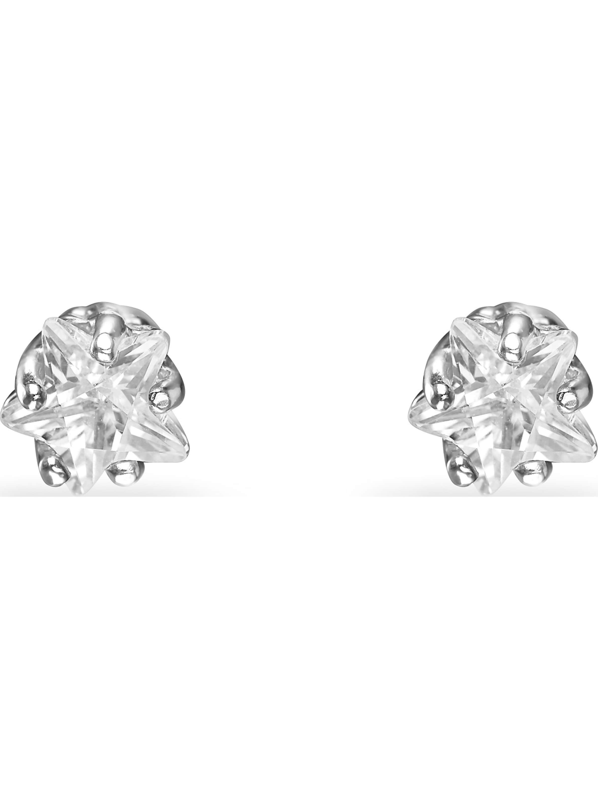 FAVS Earrings in Silver: front
