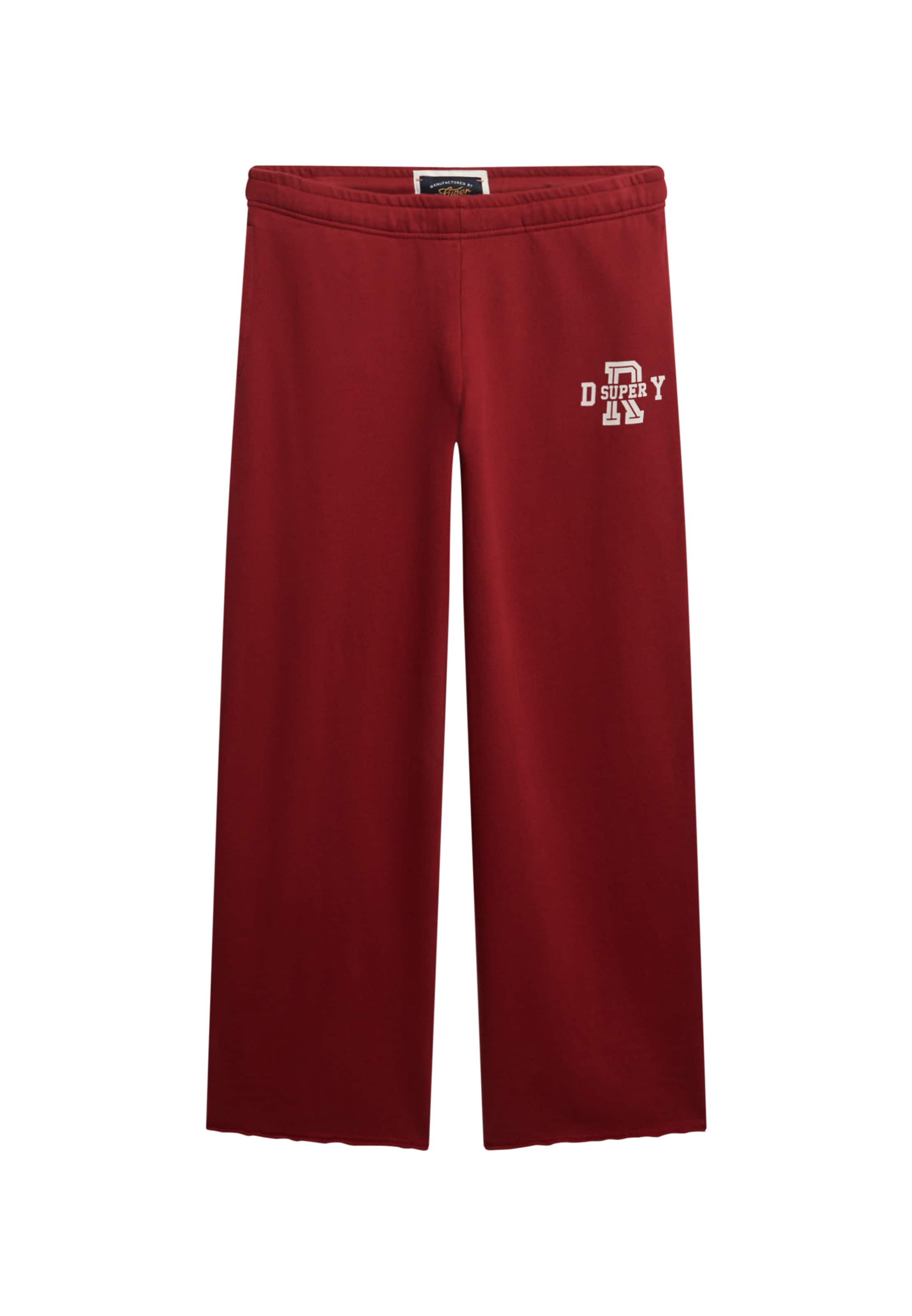 Pantalon 'Athletic Essentials' Superdry & Co en rouge : devant