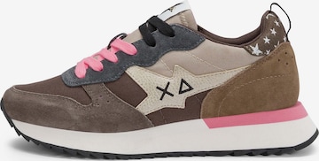 SUN68 Platform trainers in Brown: front