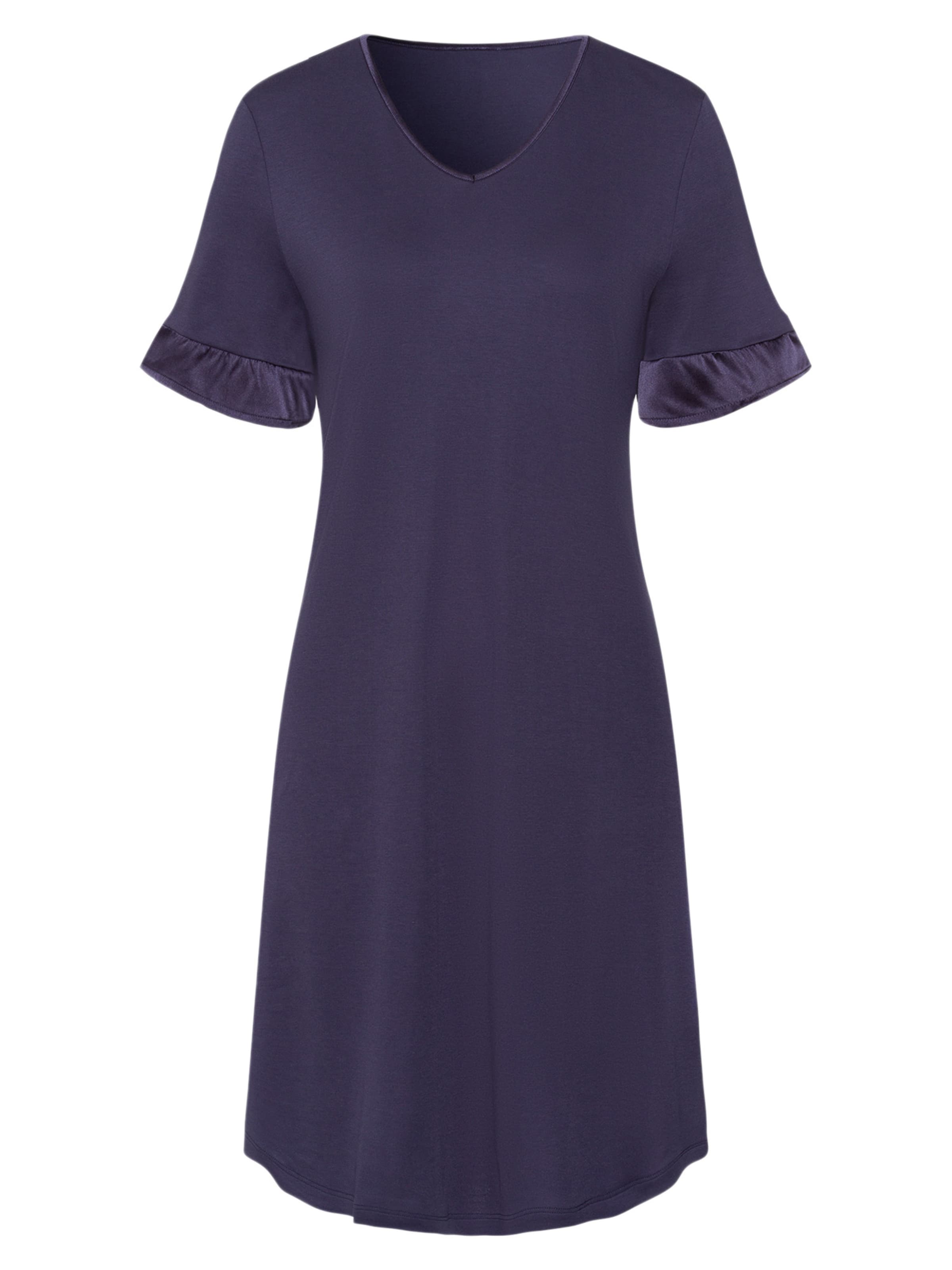Hanro Nightgown 'Claire' in Blue: front