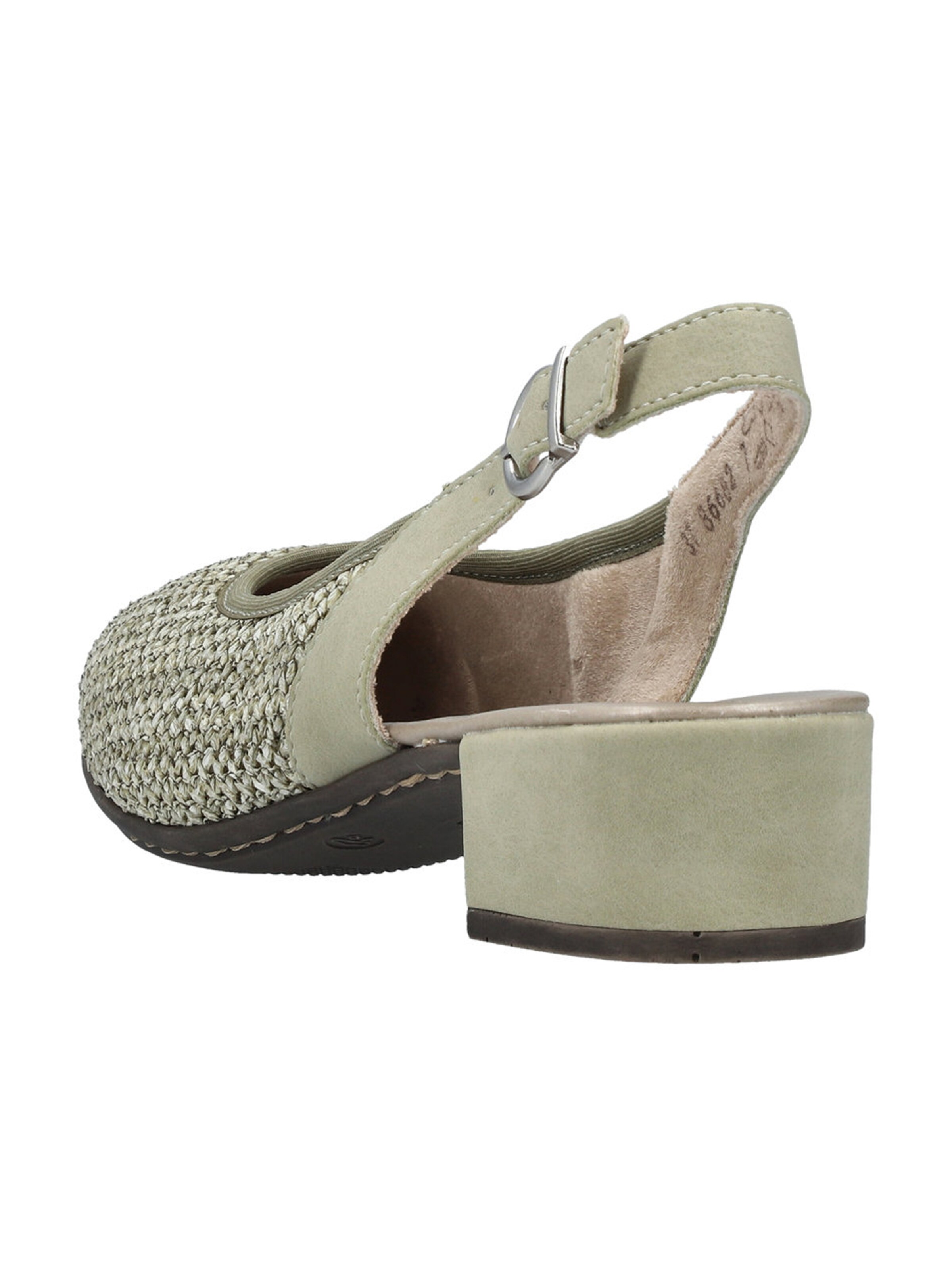 Décolleté sling di Rieker in verde