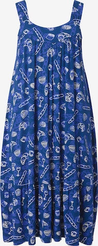 Ulla Popken Mekko värissä sininen: etupuoli