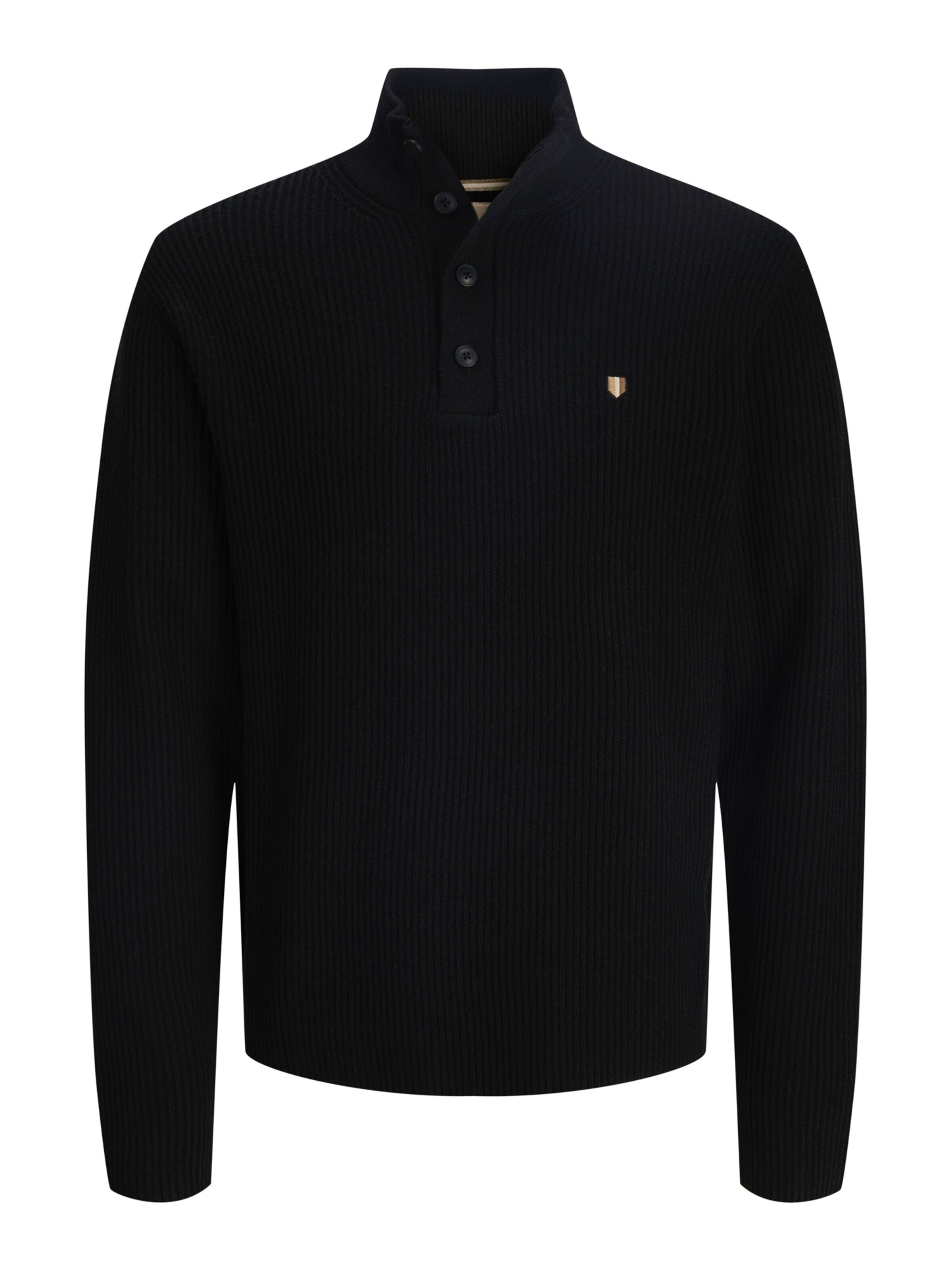 Pulover 'JPRBLURICHARD' de la Jack & Jones Premium pe negru: față