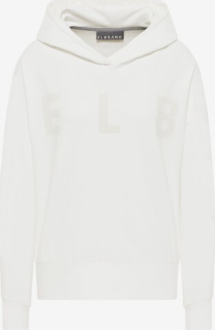 Elbsand Sweatshirt 'Jorund' in Wit: voorkant