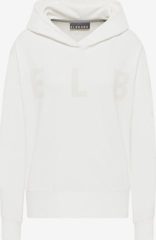 Elbsand Sweatshirt 'Jorund' in White: front