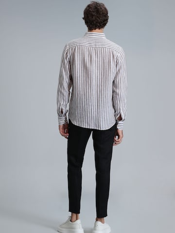 Coupe slim Pantalon chino 'Karl' Lufian en noir