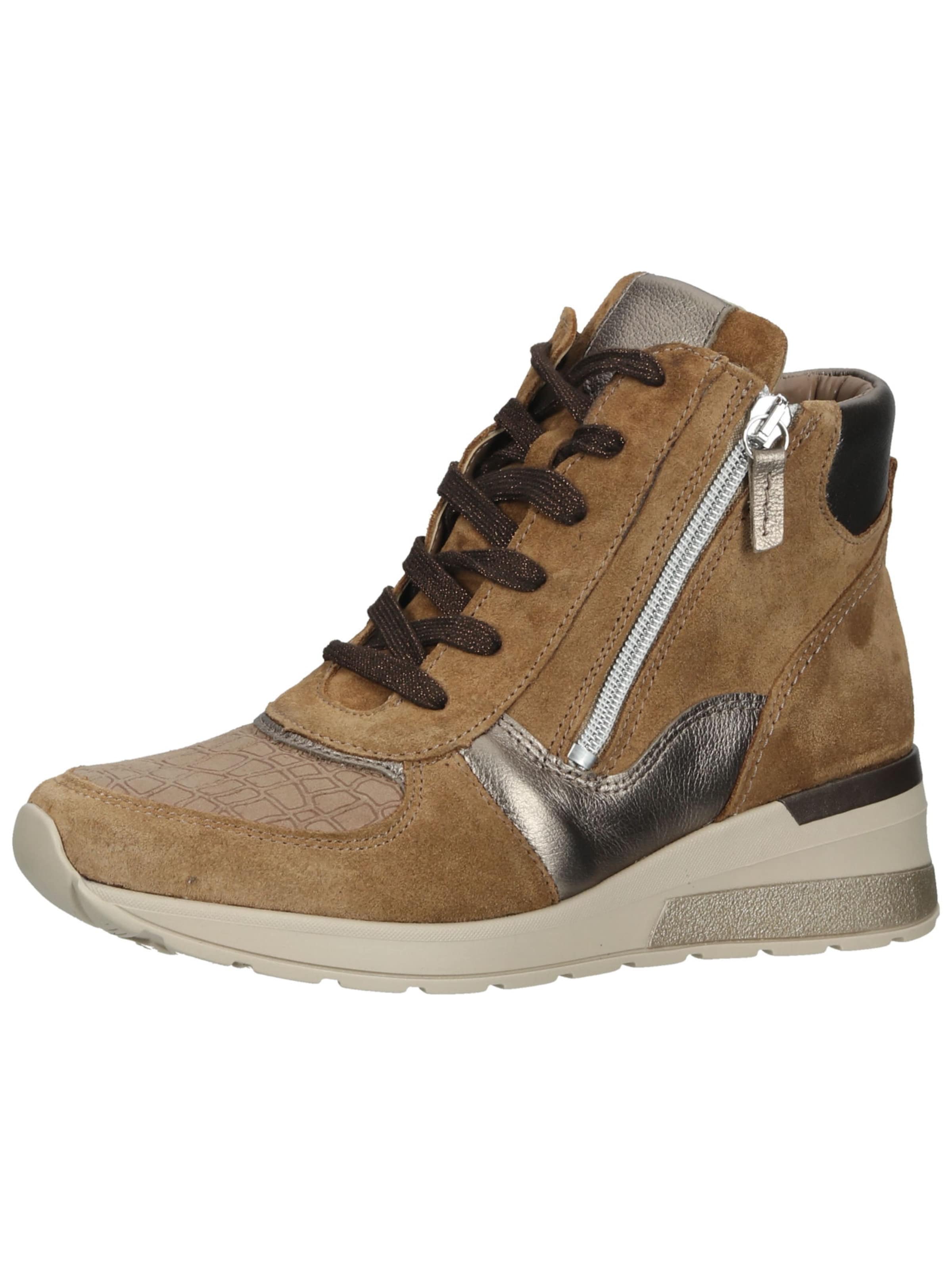 WALDLÄUFER Lace-up bootie in Brown: front
