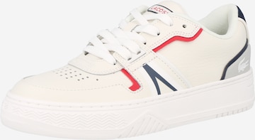 Baskets basses LACOSTE en blanc : devant