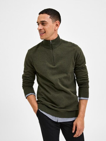 SELECTED HOMME - Ajuste regular Jersey 'Berg' en verde