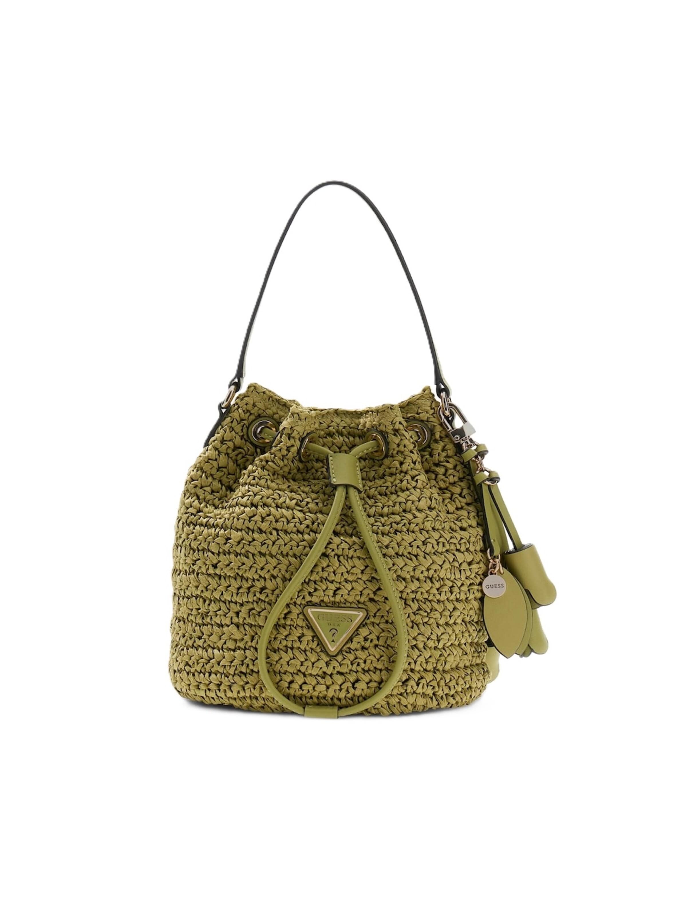 GUESS Schultertasche 'WG992303' in Grün: Vorderseite