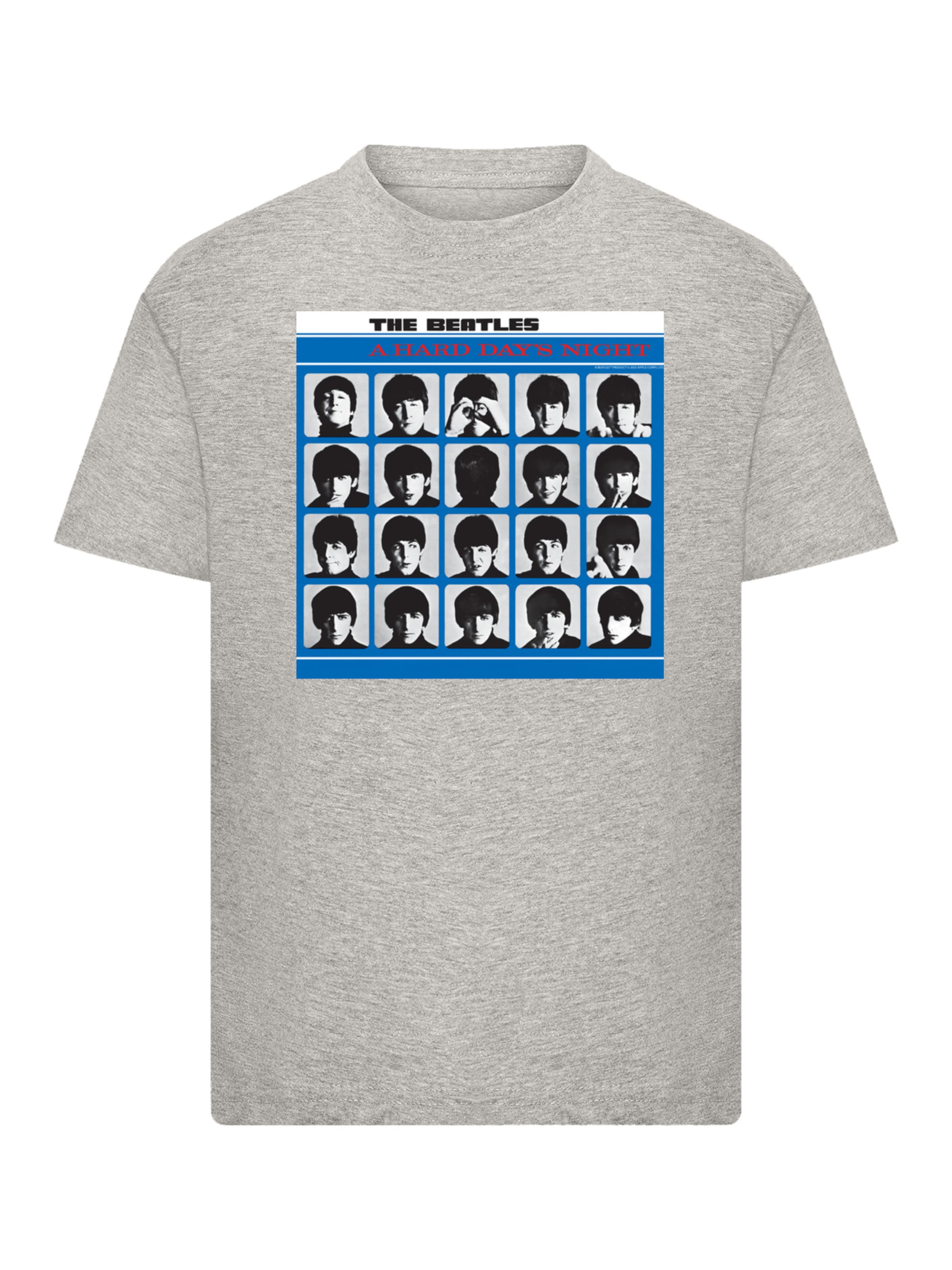 F4NT4STIC Shirt 'The Beatles Retro' in Grey: front