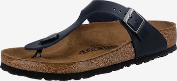 BIRKENSTOCK T-Bar Sandals in Blue: front