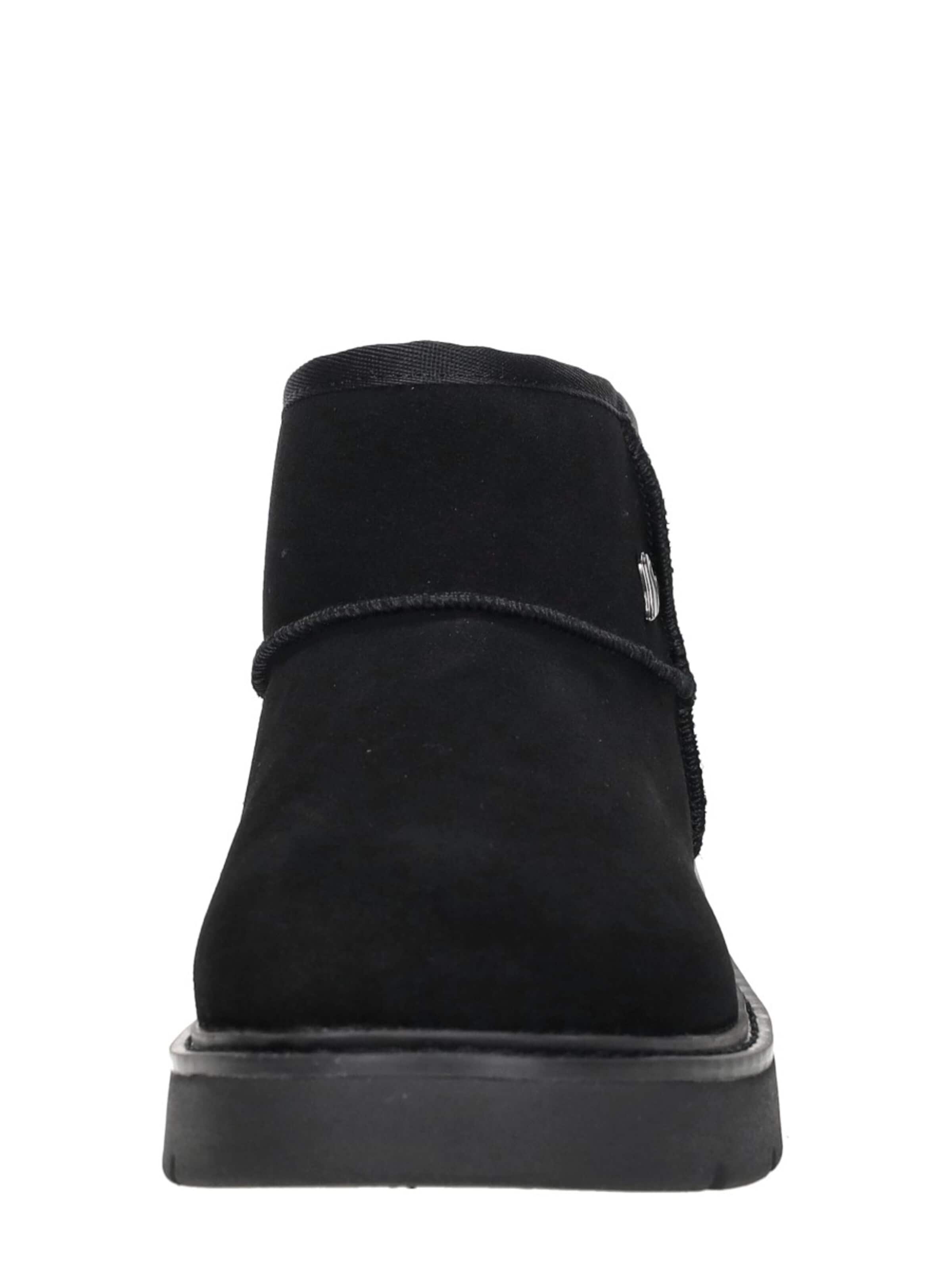 SKECHERS Enkellaarsje 'Keep Street - Cozy Mini' in Zwart