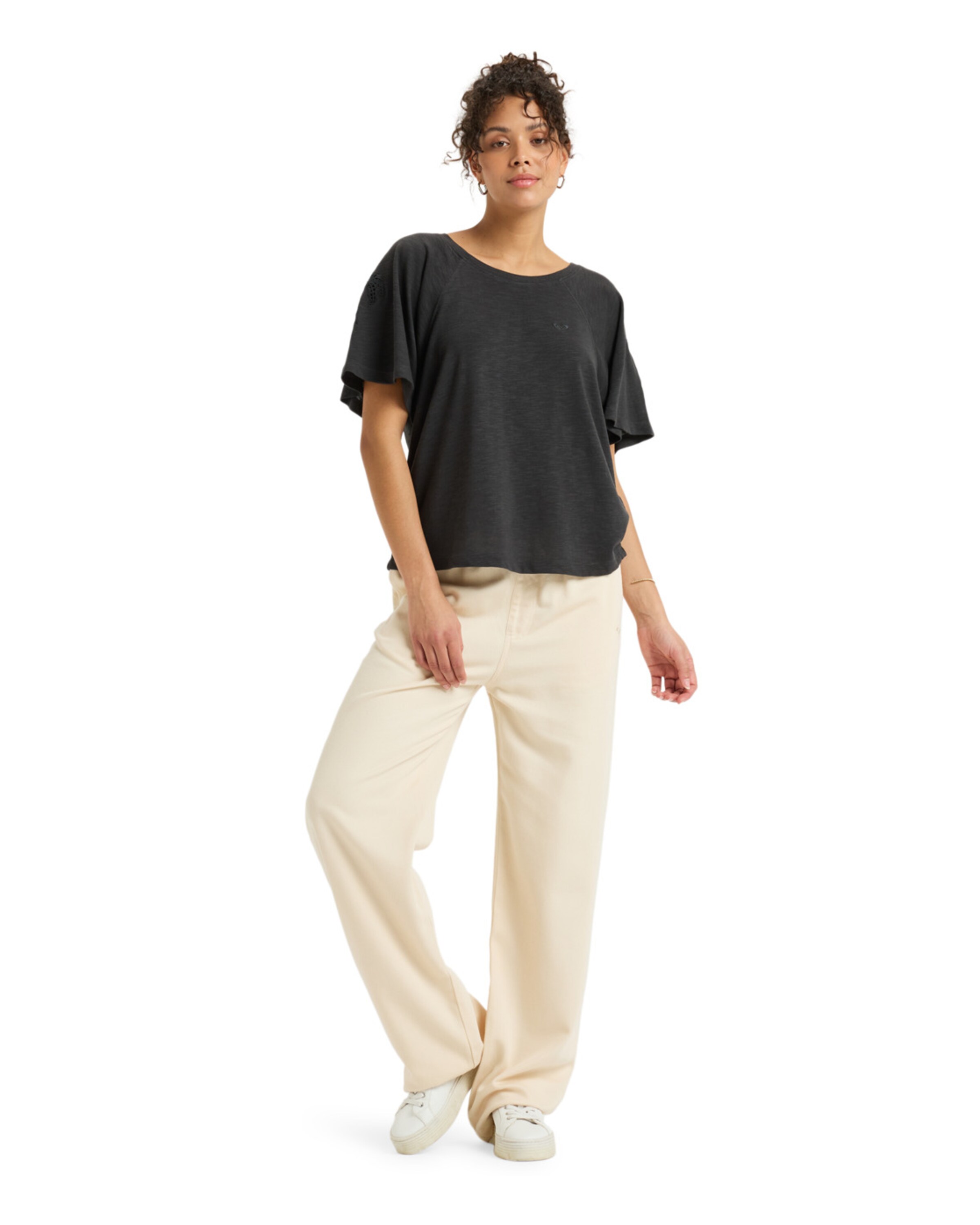 T-shirt 'Time For Palm Tree' ROXY en noir