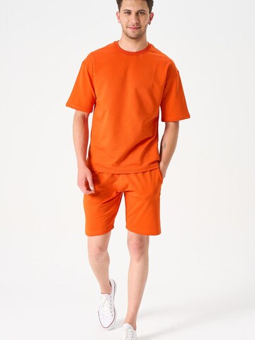 LOUIS LECLER Regular Pants 'Otto' in Orange