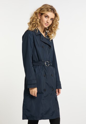 DreiMaster Klassik Between-Seasons Coat in Blue: front