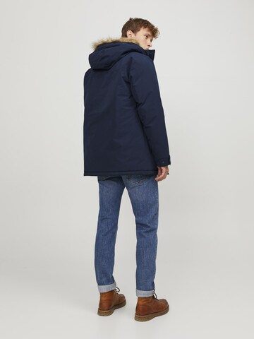 JACK & JONES Zimní parka 'Champ' – modrá