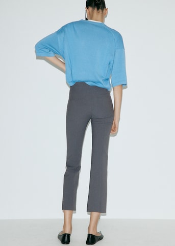MANGO Bootcut Nadrág 'ROME' - szürke