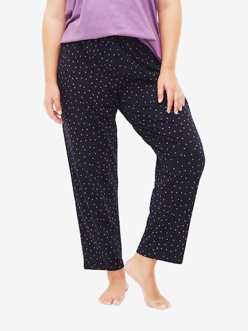 Pantalon de pyjama 'MDANA' Zizzi en bleu : devant