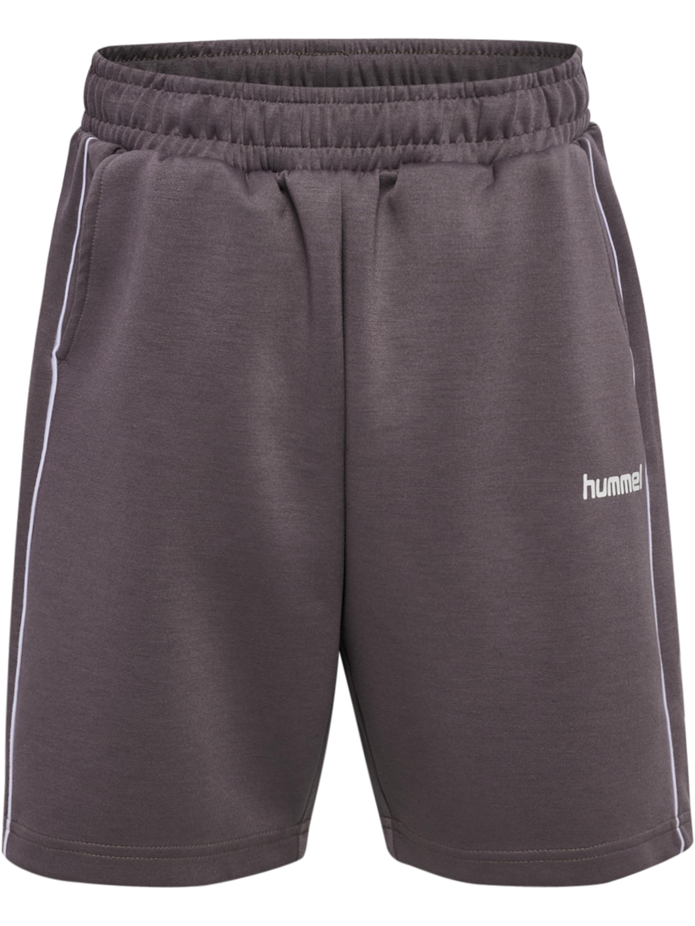 Hummel Regular Sports trousers 'JR Interlock Adjustable' in Grey: front