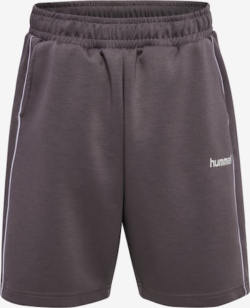 Hummel Regular Sports trousers 'JR Interlock Adjustable' in Grey: front