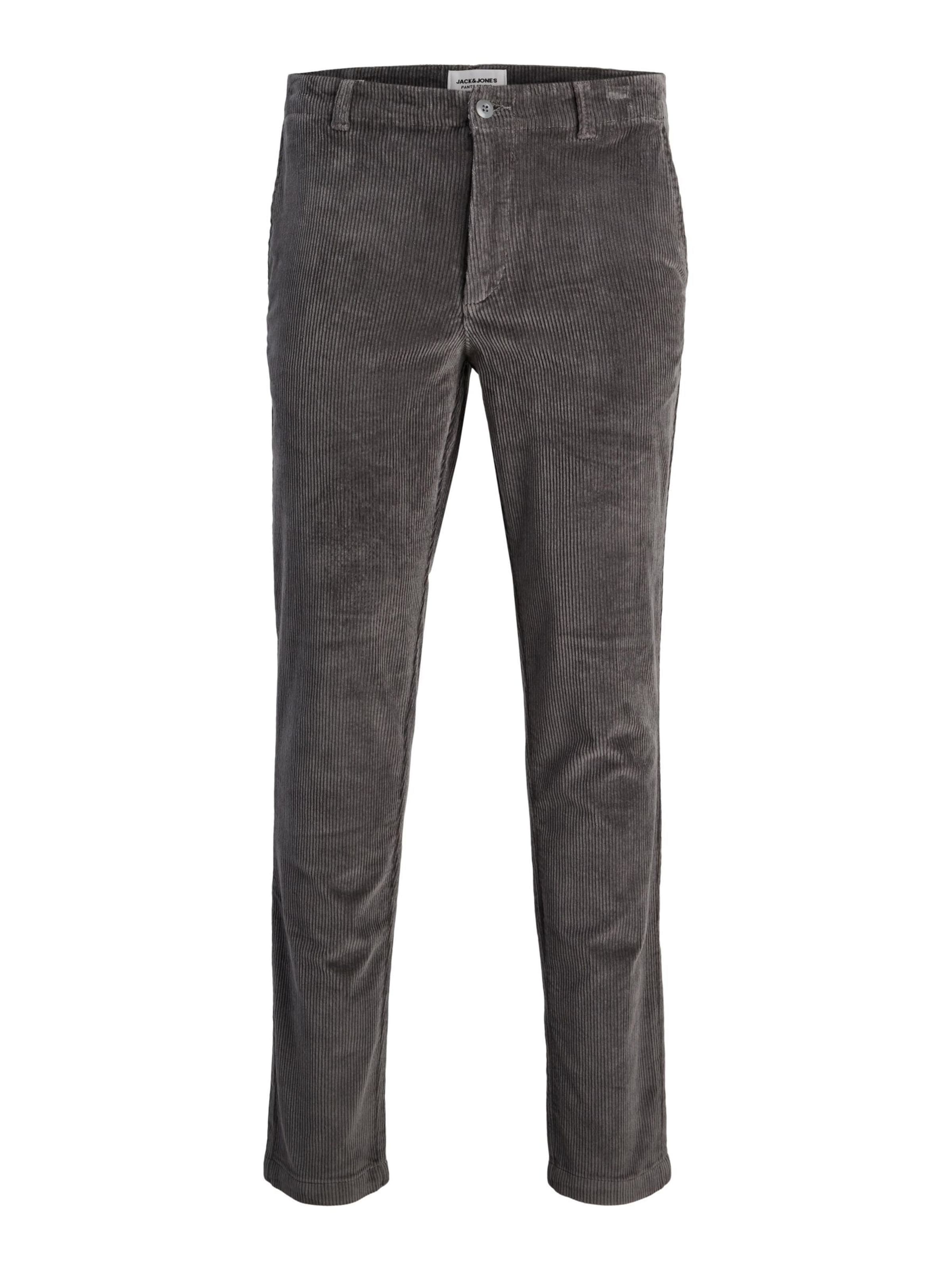 Coupe slim Pantalon chino 'JPSTMarco' JACK & JONES en gris : devant