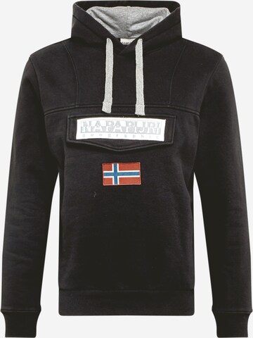 Sweat-shirt 'Burgee Win' NAPAPIJRI en noir : devant