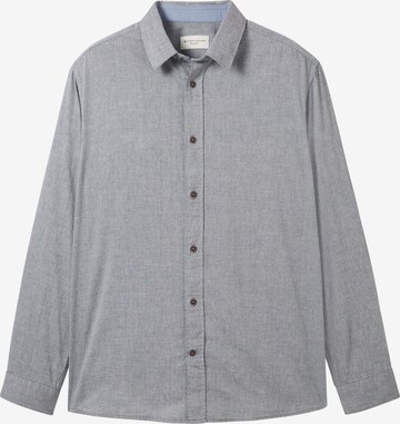 Coupe regular Chemise TOM TAILOR en bleu : devant