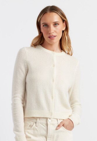 Chinti & Parker Gebreid vest in Beige: voorkant