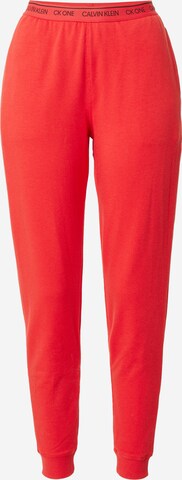 Calvin Klein Underwear - Tapered Calças de pijama em vermelho: frente