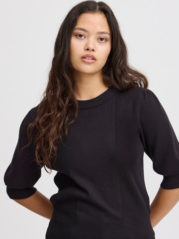 ICHI - Pullover 'IH BOSTON' em preto