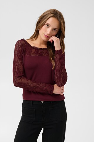 Kaffe Shirt 'Lacy ' in Rood: voorkant