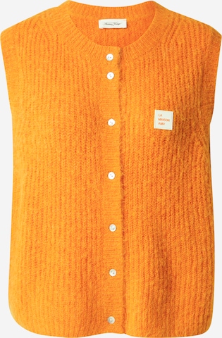 Cardigan 'EAST19MCE24' AMERICAN VINTAGE en orange : devant