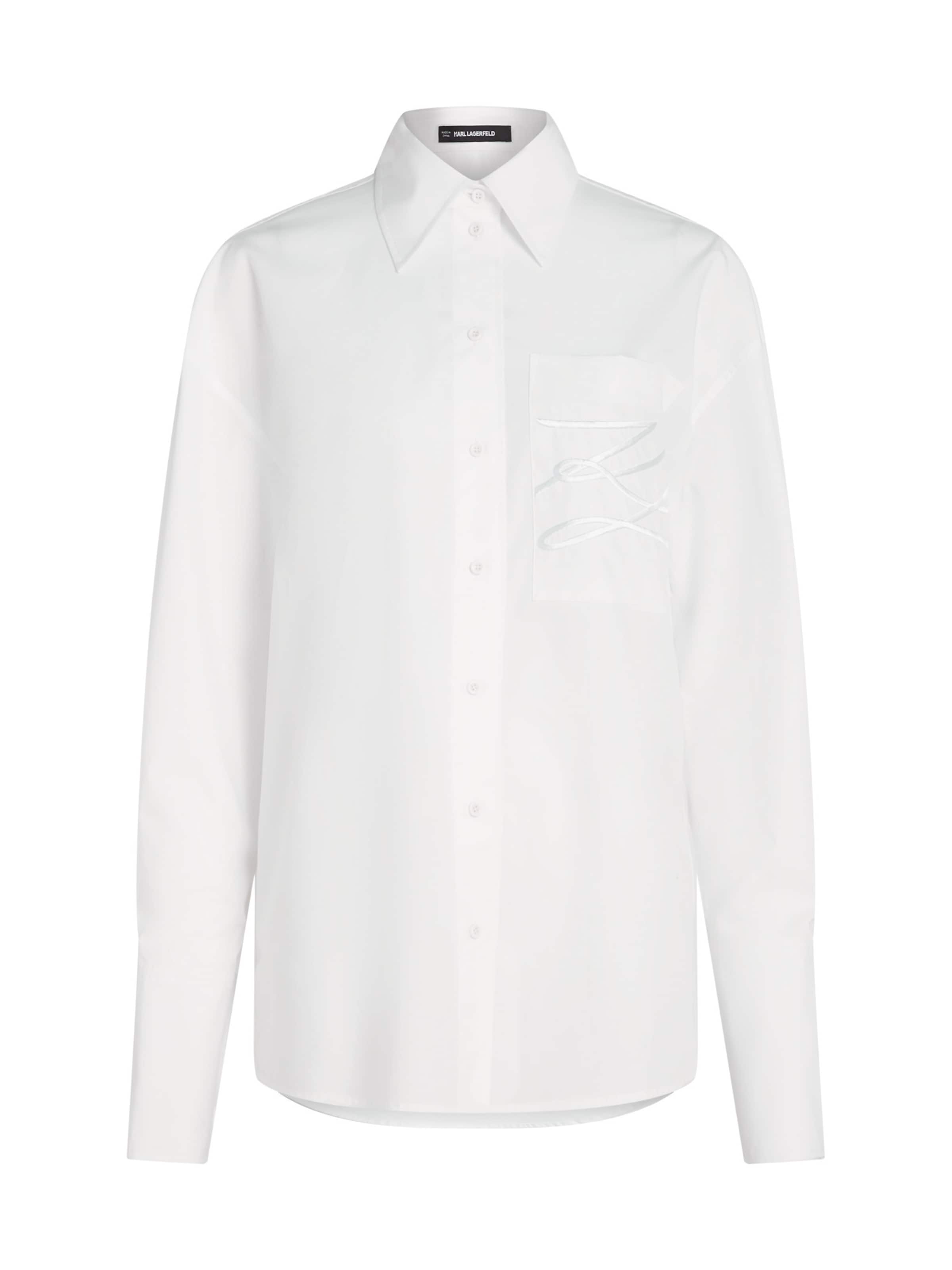 Camicia da donna 'X-Amber Valletta' di Karl Lagerfeld in bianco: frontale