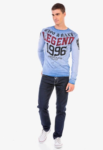 CIPO & BAXX Shirt in Blue