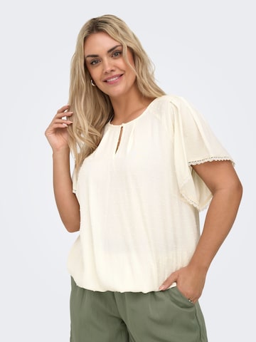 Camicia da donna 'CARTAMRA' di ONLY Carmakoma in bianco