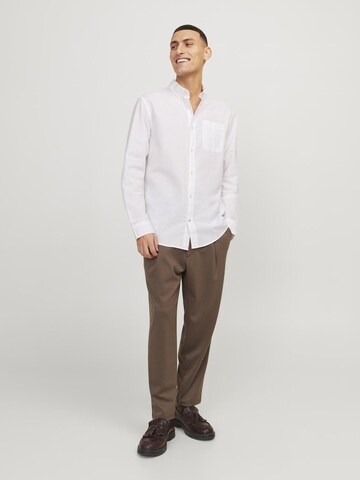 JACK & JONES Слим Рубашка 'JJEOxford' в Белый