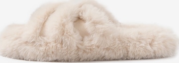 Lipsy - Zapatillas de casa en beige: frente