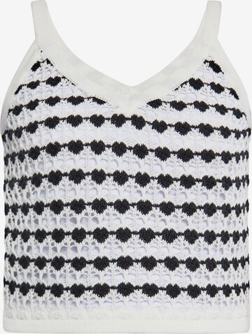 ebeeza Knitted Top in White: front