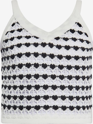 juoda ebeeza Megzta palaidinė be rankovių: priekis