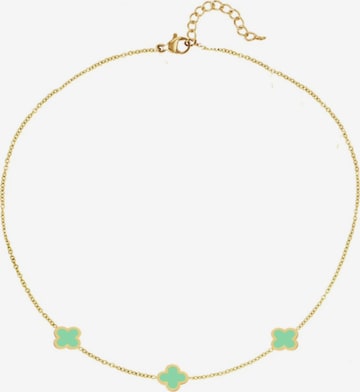 Cala Rose Necklace 'SUMMER CLOVER' in Green: front