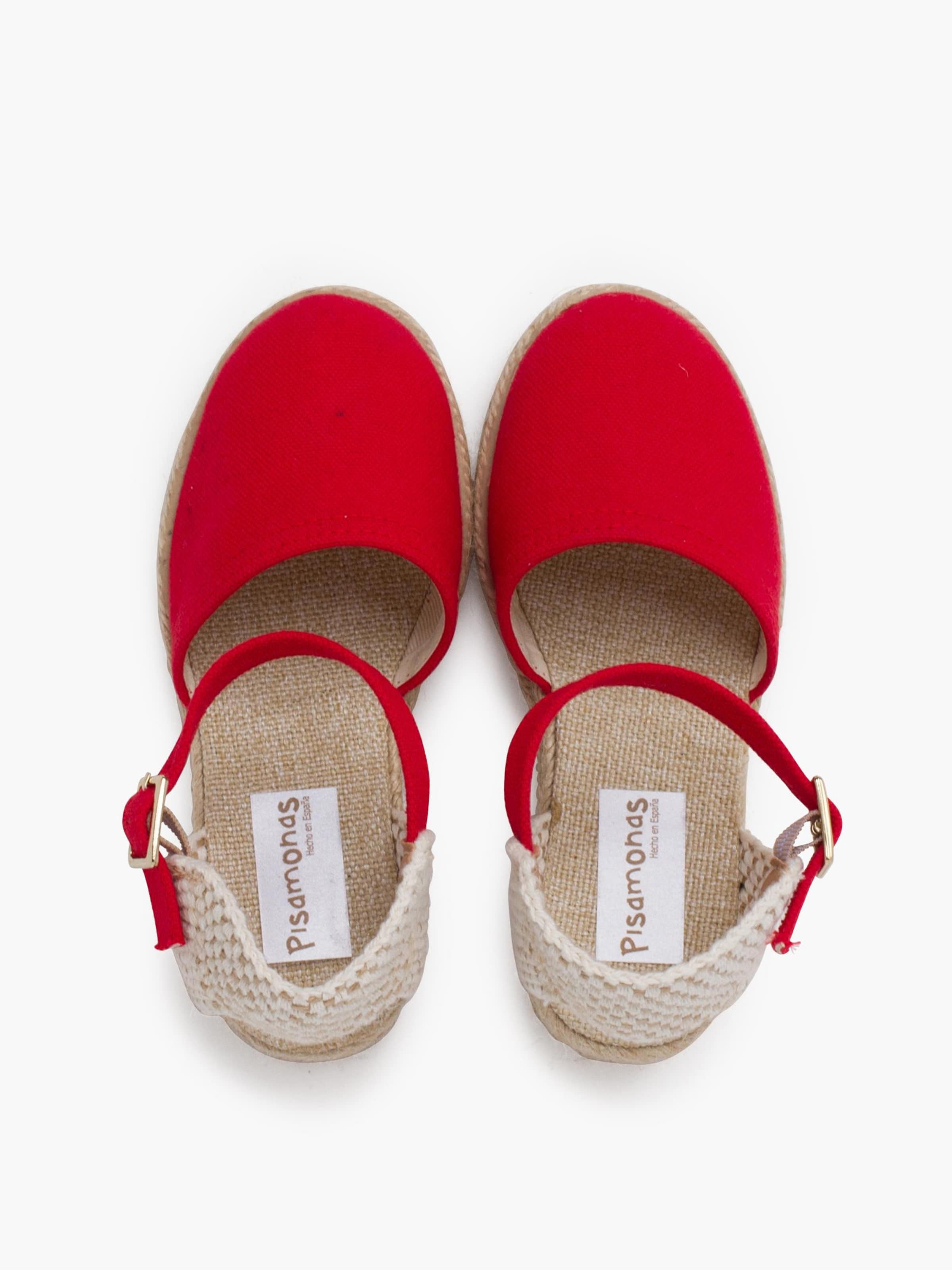 Pisamonas - Sandalias en rojo