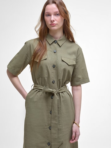 Barbour Платье-рубашка в Зеленый
