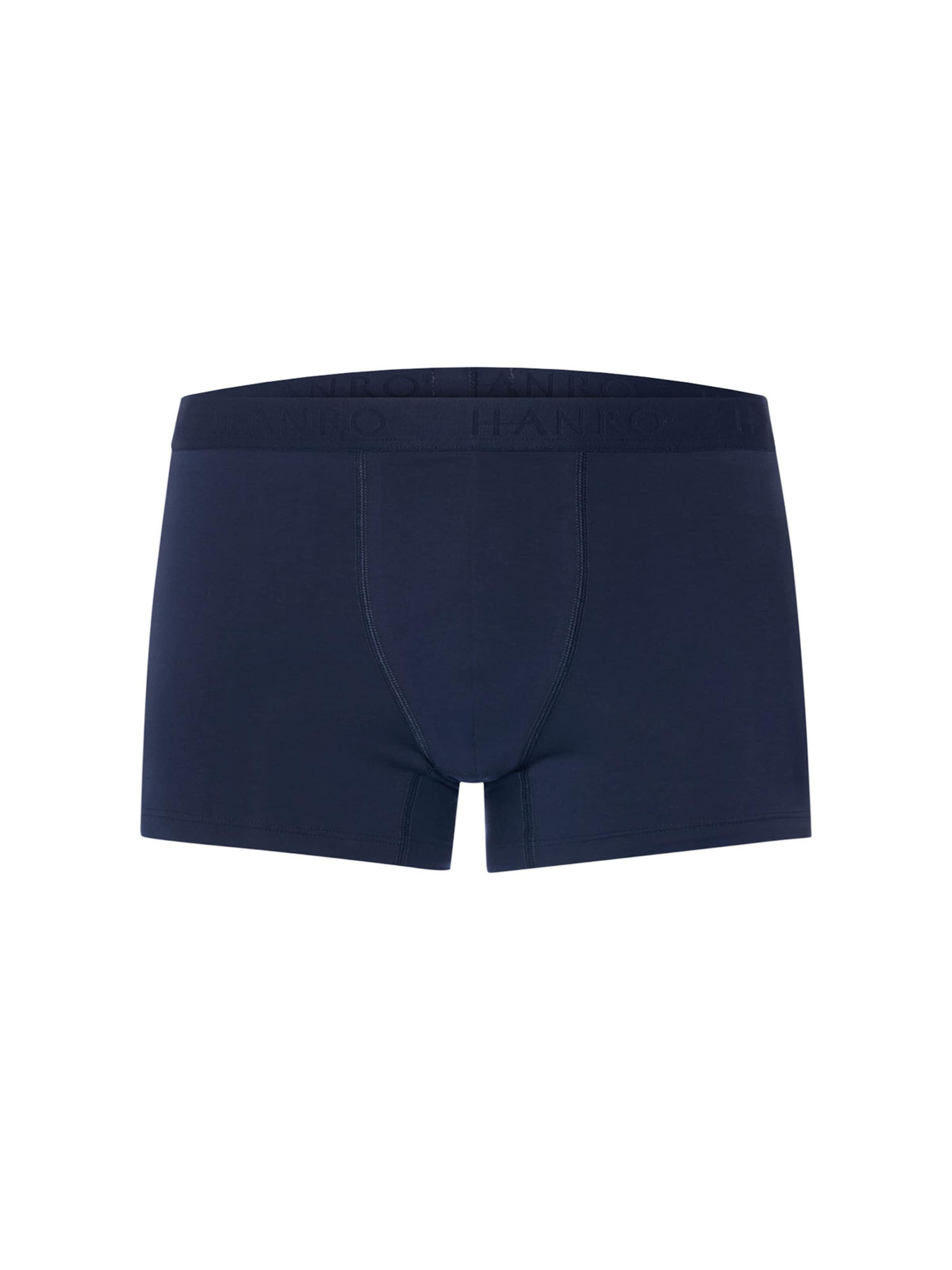Hanro Boxershorts ' Cotton Essentials ' in Blauw