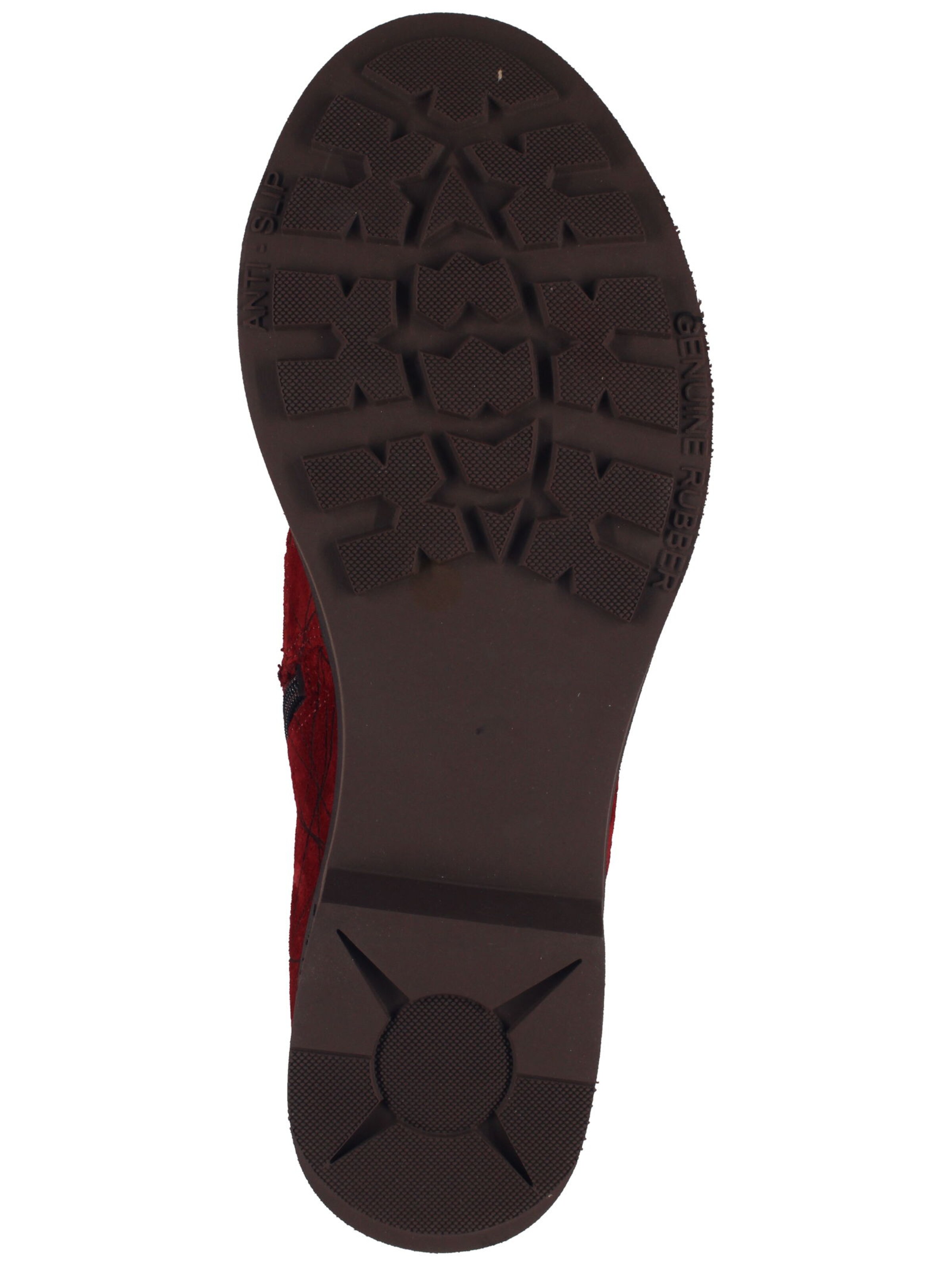 Bottines à lacets THINK! en rouge