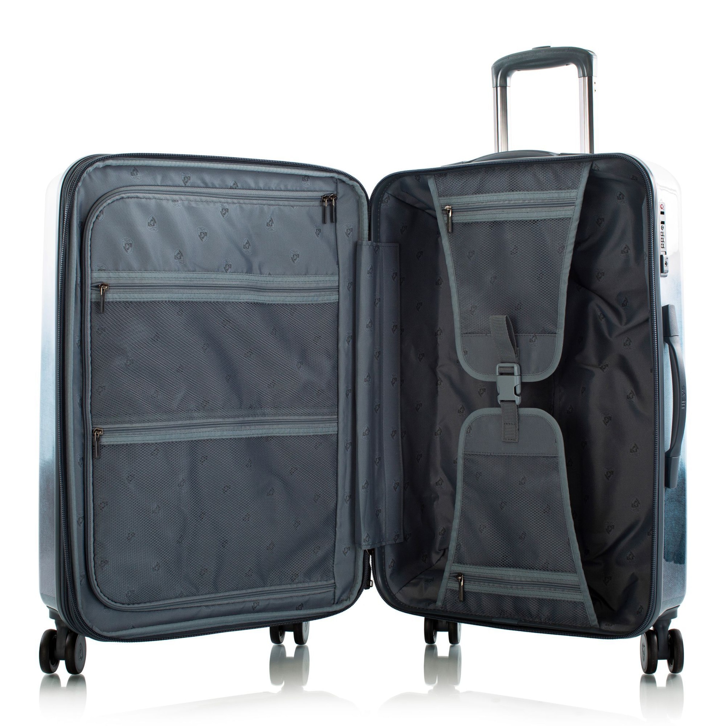 Heys Suitcase Set 'Black Camo' in Blue