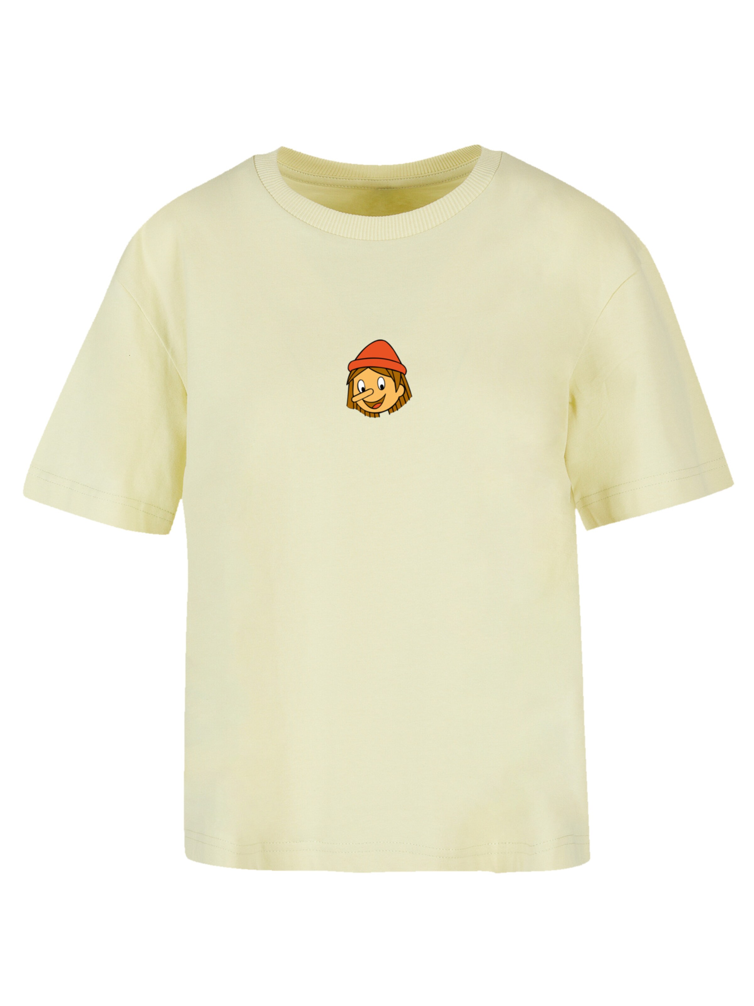 F4NT4STIC Shirt 'Pinocchio No Strings Attached' in Gelb: Vorderseite
